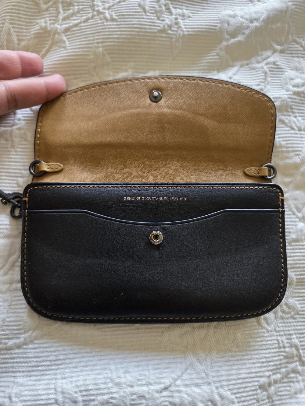 Coach | 1941 Glove Black Leather Wristlet Clutch